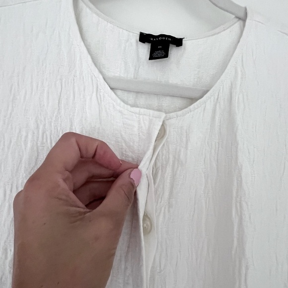 Halogen Ivory Sleeveless Romper - Picture 6 of 6